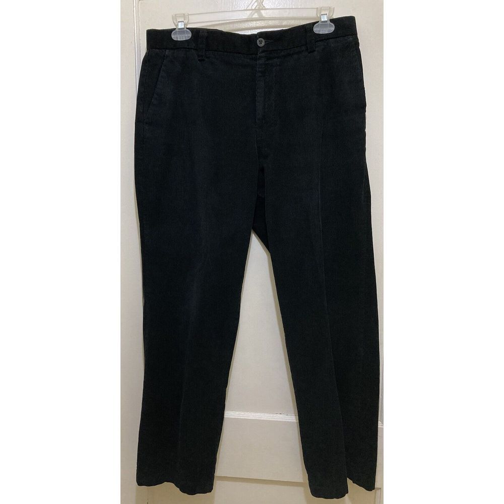 Dockers Mens Corduroy Pants 36x32 Black Classic Fit‎ 100% Cotton Business Casual